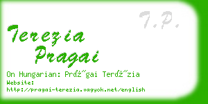 terezia pragai business card